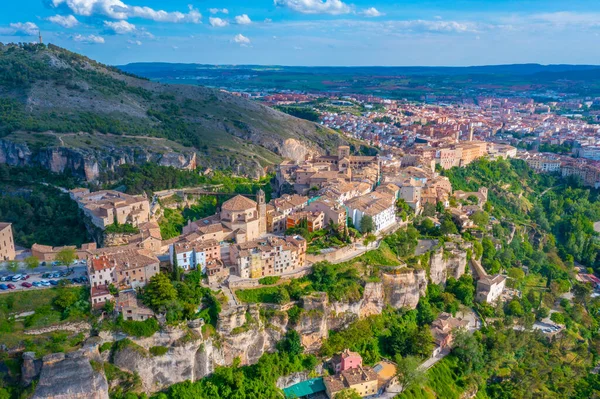 Vista Aérea Ciudad Española Cuenca — Foto de Stock