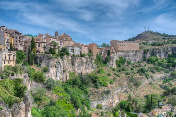 ハンギングハウス スペインの町Cuencaのカサス コルガダス — ストック写真