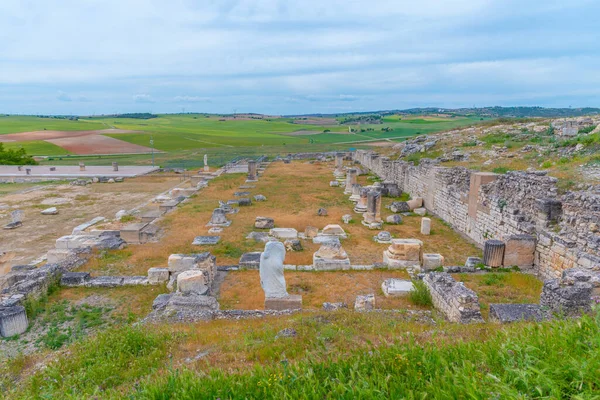 İspanya 'daki Segobriga sahasında Roma harabeleri