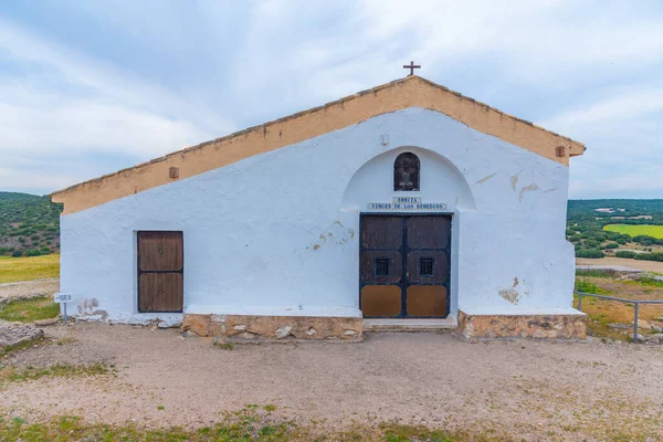 Ermita Virgen Los Remedios Spanyolországi Segobriga Római Romjainál — Stock Fotó