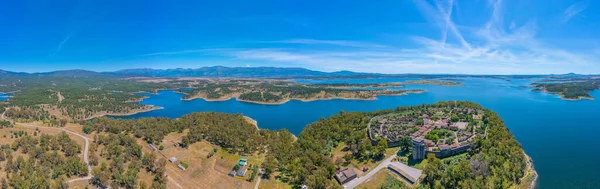 Veduta Aerea Del Villaggio Fortificato Granadilla Spai — Foto Stock