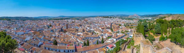 Widok Lotu Ptaka Hiszpańskie Miasto Antequer — Zdjęcie stockowe