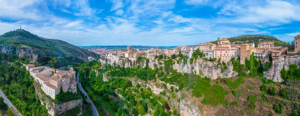 スペインの町の空中写真 Cuenc — ストック写真