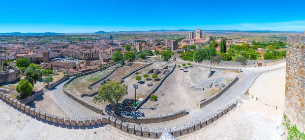 Spanyol Kasabası Trujill Havadan Görünüşü — Stok fotoğraf