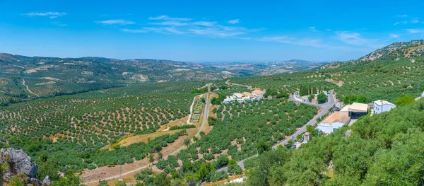 Paisaje Andalucía Con Ciudad Zuhéroes Spai — Foto de Stock