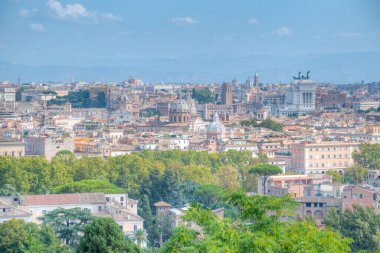 İtalyan başkenti Roma 'nın Panorama manzarası.