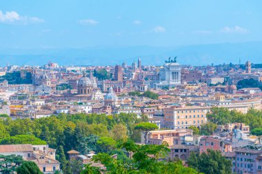 İtalyan başkenti Roma 'nın Panorama manzarası.