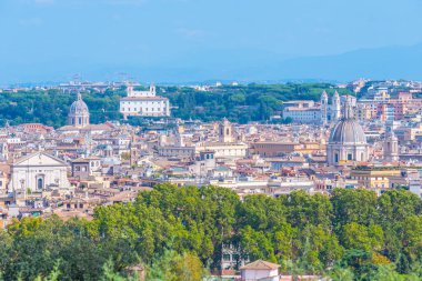 İtalyan başkenti Roma 'nın havadan görünüşü.