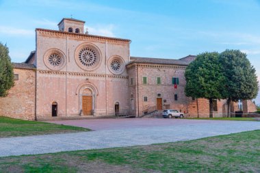Assisi, İtalya 'daki Aziz Peter Manastırı.