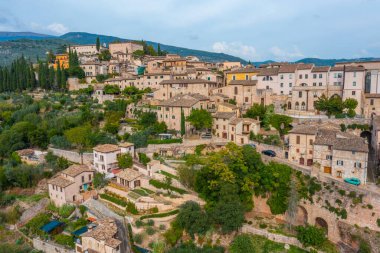 İtalyan kasabasının hava manzarası Büyülü.