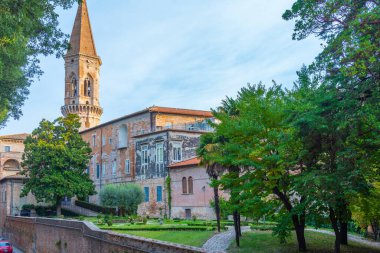 Perugia, İtalya 'da San Pietro Manastırı.