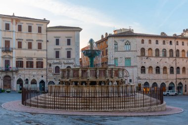 İtalya 'nın Perugia kentinde Fontana Maggiore.