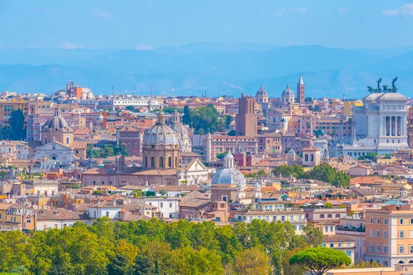 İtalyan başkenti Roma 'nın Panorama manzarası.
