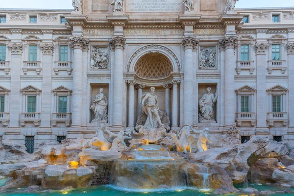 Fontana Trevi Stolicy Włoch Rzymie — Zdjęcie stockowe