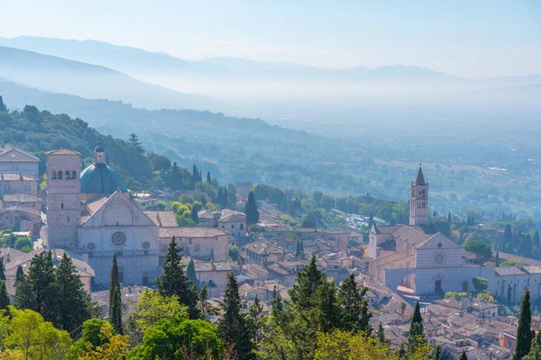 Вид Воздуха Собор Сан Руфино Асси Италия — стоковое фото