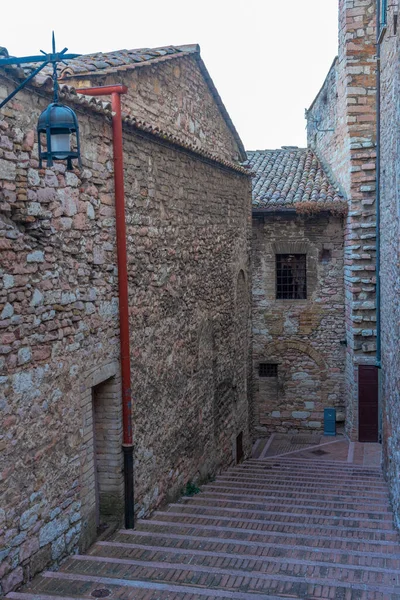 Narrow Street Old Town Assisi Italy — Stock Photo, Image