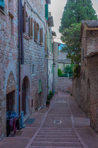 Narrow Street Old Town Assisi Italy — Stock Photo, Image
