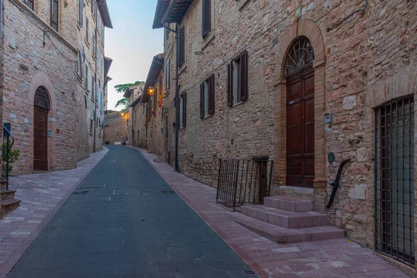 Narrow Street Old Town Assisi Italy — Stock Photo, Image