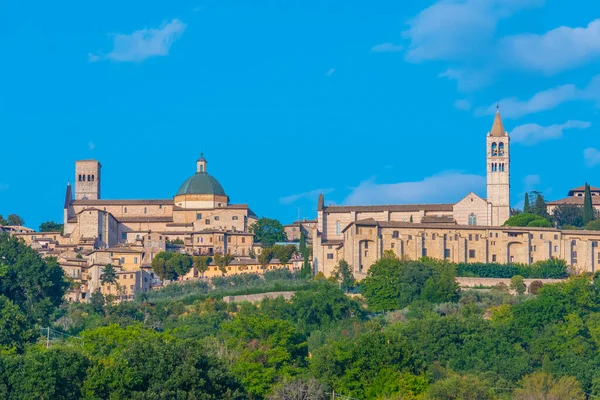 Basilica Santa Chiara Cathedral San Rufino Italian Town Assisi — 스톡 사진