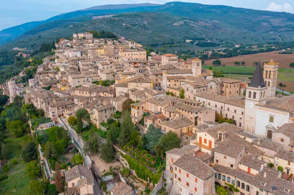 Aerial View Italian Town Spello — 스톡 사진
