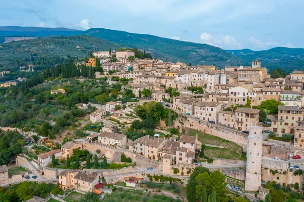 İtalyan kasabasının hava manzarası Büyülü.