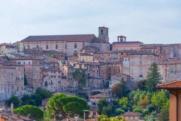 Szent Ágoston Templom Perugia Felett Olaszország — Stock Fotó