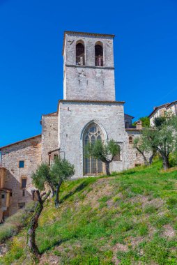 İtalyan kenti Gubbio 'daki Santi Mariano ve Giacomo Katedrali.