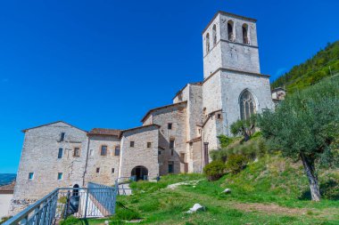 İtalyan kenti Gubbio 'daki Santi Mariano ve Giacomo Katedrali.