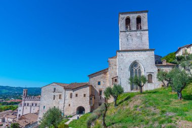 İtalyan kenti Gubbio 'daki Santi Mariano ve Giacomo Katedrali.