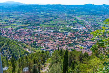 Funivia Colle Eletto Gubbio, İtalya 'da.