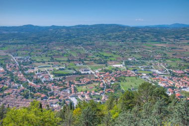 İtalya, Gubbio 'daki Sant' Ubaldo Bazilikası.