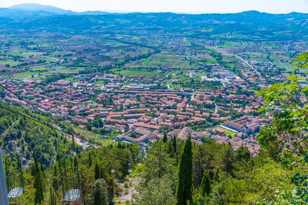 Funivia Colle Eletto Gubbio, İtalya 'da.