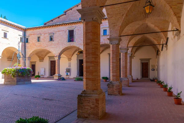 Cour Basilique Sant Ubaldo Gubbio Italie — Photo