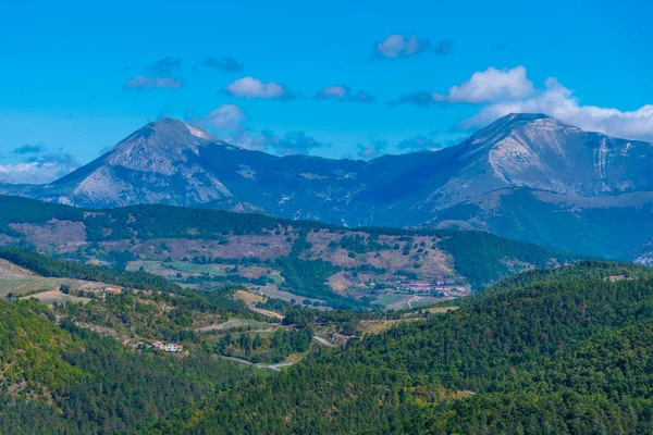 Berglandschaft Umbriens Bei Gubbio Italien — Stockfoto
