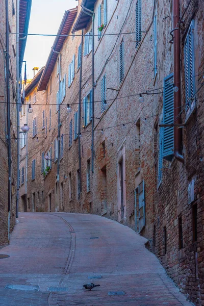 Narrow Street Old Town Urbino Italy — ストック写真