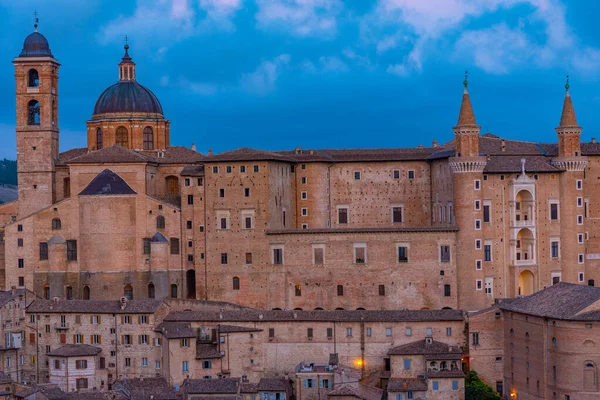Sunset View Cityscape Urbino Italy — 스톡 사진