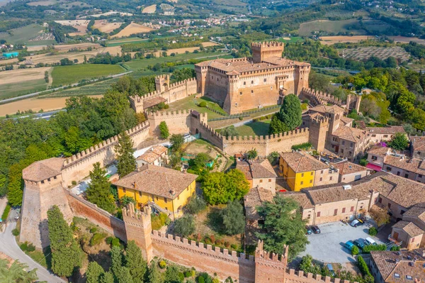 Veduta Aerea Della Città Italiana Gradara — Foto Stock