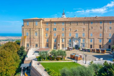 İtalya 'daki Loreto Kutsal Evi' nin havadan görünüşü..