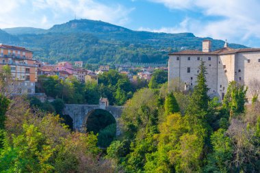 İtalya 'nın Ascoli Piceno kasabasındaki Malatesta kalesi.