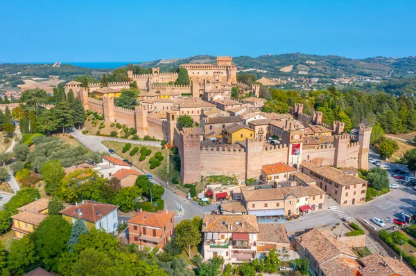 Aerial View Italian Town Gradara — Stock Photo, Image