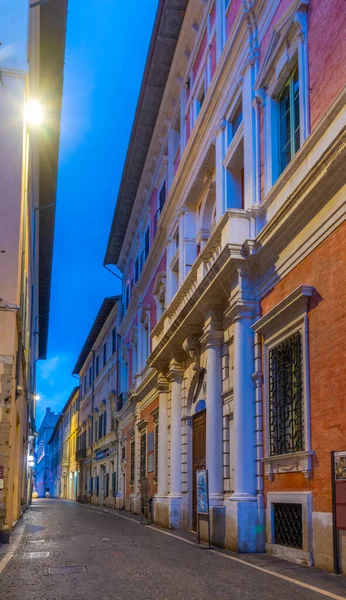 Utca Olasz Városban Pesaro — Stock Fotó