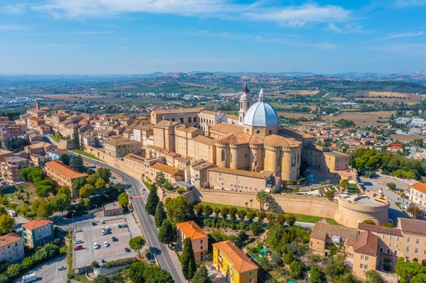 Aerial View Sanctuary Holy House Loreto Italy — Stock Photo, Image