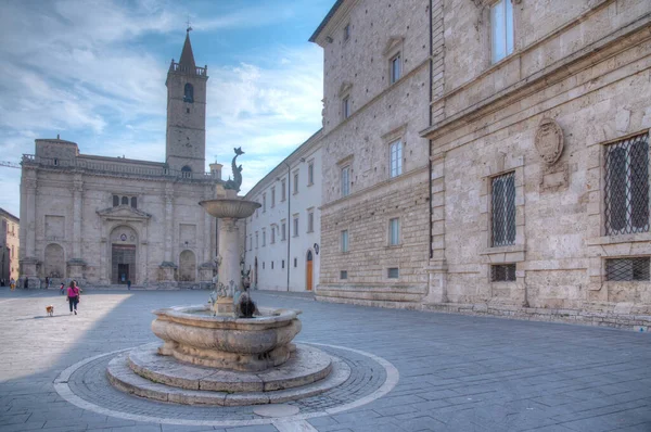 Cathedral Italian Town Ascoli Piceno — Stock Photo, Image