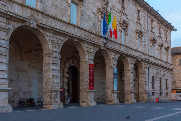 Palazzo Dell Arengo Italian Town Ascoli Piceno — Stock Photo, Image