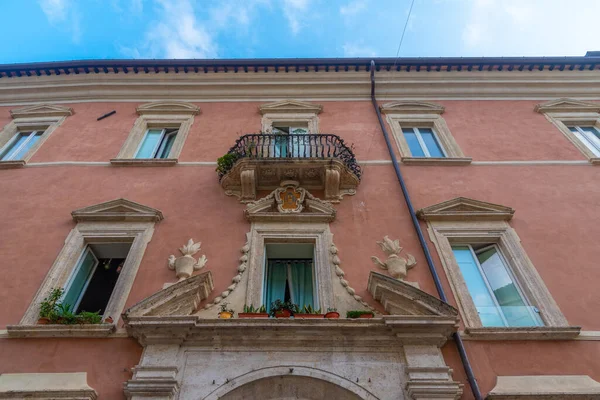 Narrow Street Old Town Ascoli Piceno Italy — Stock Photo, Image