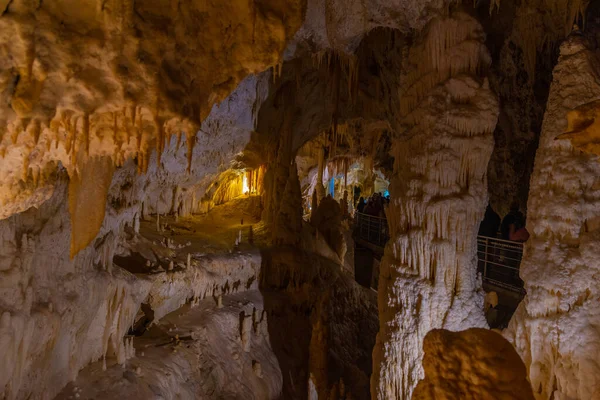 Grotte Frasassi Barlangok Olaszországban — Stock Fotó