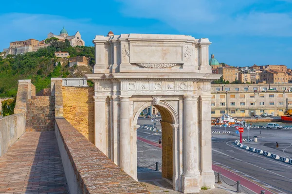 Cathedral San Ciriaco Arco Traiano Ancona Italy — Stock Photo, Image