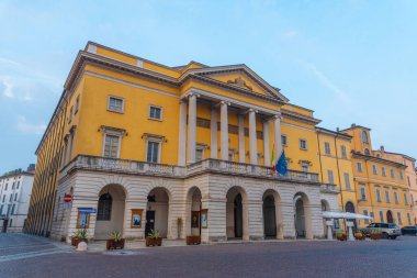 Piacenza, İtalya belediye tiyatrosu.