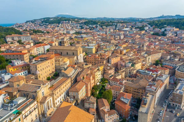 Flygfoto Över Italienska Staden Ancona — Stockfoto