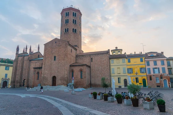 Βασιλική Του Αγίου Αντωνίου Στην Ιταλική Πόλη Piacenza — Φωτογραφία Αρχείου